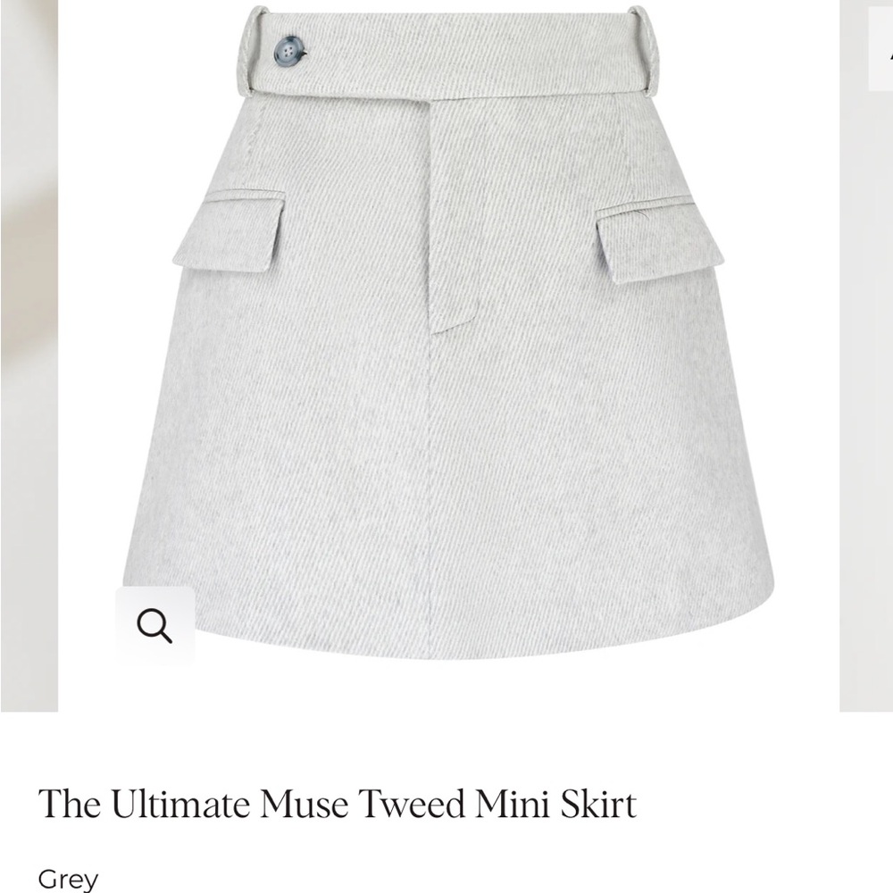 The Ultimate Muse Tweed Mini Skirt - Gray